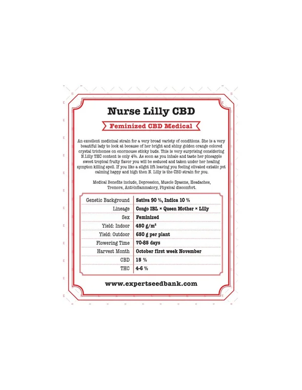 Nurse Lilly CBD van Expert Seeds