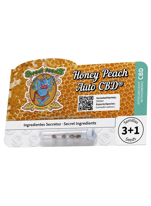 Honey Peach CBD van Sweet Seeds